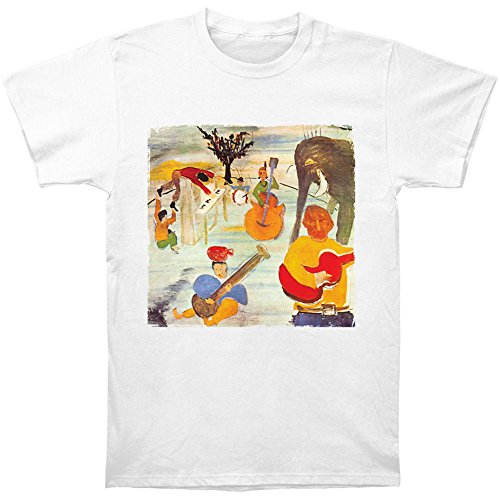 The Band Music From Big Pink Print Men's Fitted Cotton Shirt