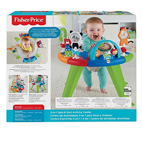 FisherPrice 3in1 Spin & Sort Activity Center Retro Roar, Infantto