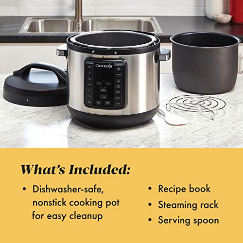 CrockPot 8Quart MultiUse XL Express Crock Programmable Slow Cooker and Pressure Cooker with