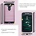 LG V10 Case,eTzone for LG V10 Heavy Duty Tough Rugged Dual Layer,Shock Absorption Armor Holster Defender Hybrid Protective TPU Case Cover+PC Case (V10 Rose Pink)