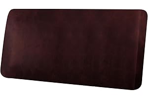 ANARACHON Leather Look Couch Cushion Covers Sofa Seat Slipcovers Sets Couches Furniture Protector for Sectional Armchair Loveseat Pets Kids Stretch Spandex Fabric (1 Cushion Loveseat, Burgundy)