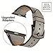 MIFA Made for Apple Watch Band Ultra 49mm 46mm 45mm 44mm, Genuine Leather iWatch Bands for Men Women, Replacement Loop Vintage Sports iWatch Strap for Ultra 2 1 Series 10 9 SE, Oyster