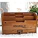 Chris-Wang 1Pk Originals Retro Wooden Stacking Letter Tray/Postcards Holder/Pencil Storage/Drawer Organizer/Desktop Mail Box/File Sorter