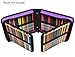 YOUSHARES 120 Slots Standable Oxford Large Zipper Colored Pencil Case with Handle Strap, Violet