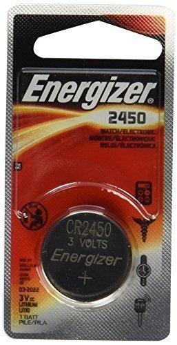Energizer CR2450 Lithium Battery, 3v ECR2450, 2 PK