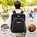 PENGDA Insulated Cooler Backpack Leakproof Soft Cooler Bag Lightweight Backpack for Lunch Picnic Hiking Camping Beach Park Day Trips (25Can, Black)