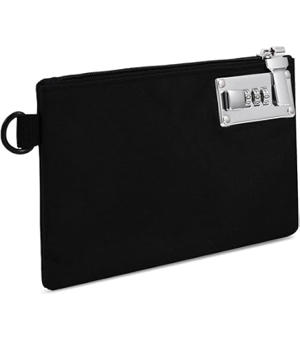 Olipiter Money Bags with Zipper, 5x8 in, Money Pouch, Cash Bag