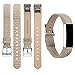 For Fitbit Alta Bands/Fitbit Alta HR Bands, Genuine Leather Replacement Bands for Fitbit Alta/Fitbit Alta HR Weave Gray