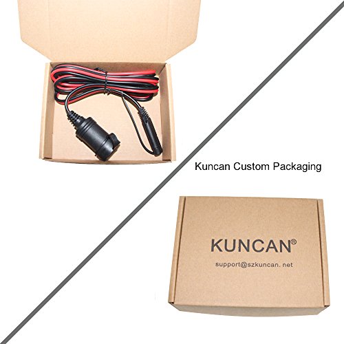 KUNCAN 6FT 12V Motorcycle Power Female Cigarette Lighter Socket to Sae with Sae 2 Pin Quick Release Disconnect Connector Plug, 16AWG Heavy Duty Extension Cable - Thumbnail 4