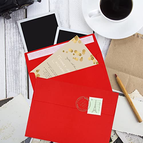 70 Packs of Invitation Envelopes, A2 Envelopes Red, Postcard Envelopes