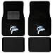 OxGord® 4pc Full Set Embrodered Dolphin Carpet Floor Mats, Universal Fit Mat for Car, SUV, Van & Trucks - Front & Rear, Driver & Passenger Seat