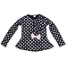 Jastore® Baby Girl Cute 2pcs Set Children Clothes Suit Top and Pants Fall Clothes (5T, Navy Dot)