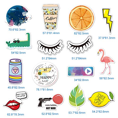 45-Pack Stickers for Water Bottles, BOENFU Cute Waterproof Asethetic Trendy 100% Vinyl Stickers for Water Bottle Hydro Flask Laptop Computer Mackbook Ipad Car Luggage Phone - Thumbnail 3