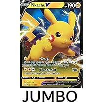 ピカチ★ Pokémon TCG Pikachu V SWSH061 Jumbo Shining Fate Black Star