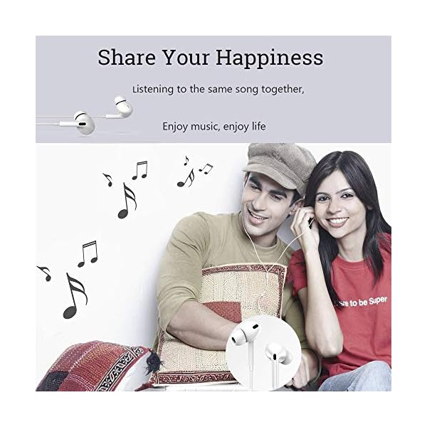 Earphones for iPhone 12, In-Ear Headphones for iPhone 7 Noise Isolating Stereo Earbuds with Mic Compatible with iPhone…