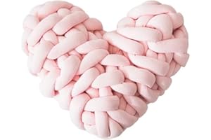 TESICA Knot Pillows Home Office Sofa Garden Decor Pillows 11inch Lumbar Cushion Throw Pillow for Living Room Bedroom Car (Pink)