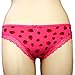 Angelina Strawberry Pattern Cotton Panties, 12 Panties, 7 Assorted Colors Per Pack #1002
