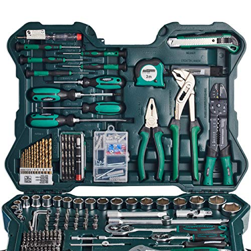 Brüder Mannesmann M29088 Steckschlüssel und Werkzeugsatz, 303-tlg – Bild 4