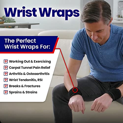 Wrist Wraps for Wrist Tendonitis Wrist Support for Carpal Tunnel Pain