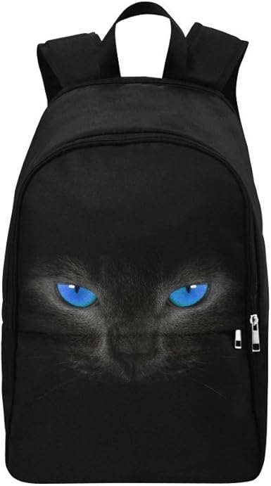 black fabric backpack