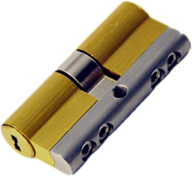 Cylinder Lock Brass Cylinder 75Mm C Grade Door Lock Core with 8Key Double Open Anti-Snap Anti-Drill High Security C-Level Lock Core@75Mm_37.5_Add_37.5Mm