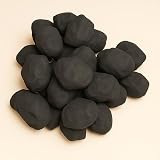 The Stove Wizard Ceramic Small Coals for Living Flame Fires 10 Coals UK view 7