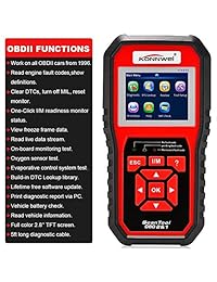 KONNWEI OBD2 escáner lector de código profesional OBD II escáner de código de diagnóstico automático comprobador de luz del motor herramienta de escaneo para todos OBD II coche después de 1996 (versión mejorada)