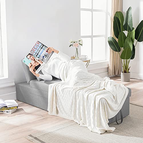 Cozy Castle Sleeper Chair, Convertible Chair into Bed, 4 in 1 Ottoman