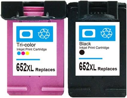 LiKu technics 2PK For HP 652 XL Ink Cartridges For HP 652 DeskJet ink advantage 1115 2135 3635 1118 2138 3636 3638 printer
