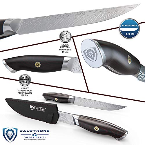 DALSTRONG Steak Knife Set 4 Piece 5 inch Blade Omega Series