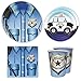 Police Party Supplies Packs (100 Pieces for 16 Guests) - Police Party Decorations, Police Birthday Party Supplies for Kids, Sheriff Party, Cop Party, Police Academy Graduation Party, Blue Orchards