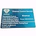 Ebamaz Metal Business Card Aluminum Plate for Laser Engrave or Sublimation Print 86X54X0.2mm Pack of 25PCS (Black, Blank,Thin,Not Suitable as luxury Business Card)