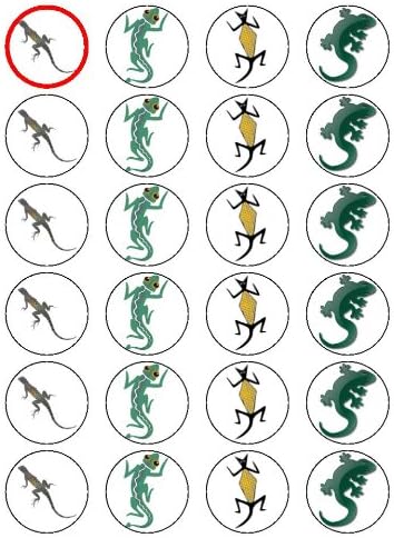 reptile cupcake toppers
