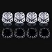 Ursmile Speed Control Knobs Black Parts for Gibson Les Paul Replacement Electric Guitar (pack of 8)