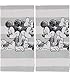 Disney Mickey and Minnie Mouse Kitchen Towels Set, 2pk - Stylish Kitchen Accessories Designed with Black, White Vintage Disney Mickey and Minnie Icons-Durable Tea Towels Perfect for Any Kitchen Decor