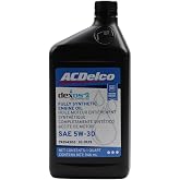 ACDelco GM Original Equipment 10-9129 (19354306) dexos2&trade; Full Synthetic 5W-30 Motor Oil - 1 qt