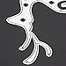Whitelotous Cutting Dies Stencil Metal Mould for DIY Scrapbook Album Paper Card (Reindeer)