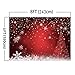 8x6ft Thin Polyester No-Wrinkles & Durable Winter Red and Christmas Tree Background for Photography Snowflake Bokeh Photo Backdrop Studio Props Christmas Party Decorations