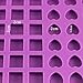 Mujiang 80-Cavity Silicone Molds for Making Homemade Chocolate Candy Gummy Jelly