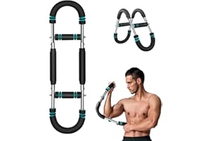 CRYMOY Twister Arm Trainer, 2025 New Adjustable Chest Workout Equipment, Adjustable Resistance Portable Chest Workout Device Twister Bar, Detachable Chest Exerciser 44-110lb