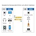 eBoot 4 Pieces Headphone Adapter 6.35 mm (1/4 Inch) Male to 3.5 mm Female Stereo Adapter Plus 3.5 mm Stereo Male to 6.35 mm (1/4 Inch) Stereo Female, Gold Plated