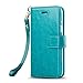 J&D Case Compatible for iPhone SE 2020/iPhone 8/iPhone 7 Case, [Wallet Stand] [Slim Fit] Heavy Duty Protective Shock Resistant Flip Cover Wallet Case