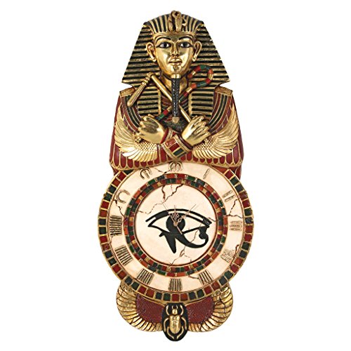 Design Toscano Medinet Habu Sculptural Egyptian Wall Clock
