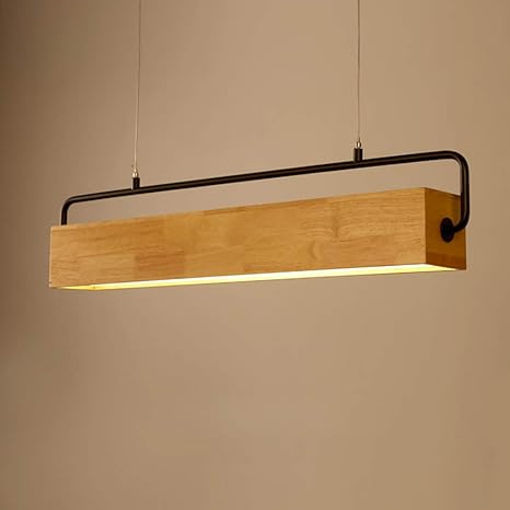 Led Pendelleuchte Holz Lampe Einfache Und Moderne Kronleuchter Im Nordischen Stil Hangeleuchte Deckenleuchten Fur Esszimmer Und Wohnzimmer 3500kelvin 90cm 2100lumen Amazon De Beleuchtung