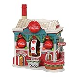 Department 56 North Pole Coca Cola Bottle Caps Factory Village Lit Building, Multicolor