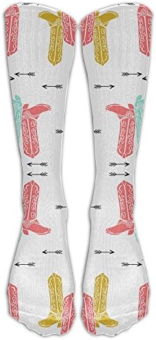 Southwest Boots Cowgirl Baby Nursery Quilt Cribs Tube Socks For Women & Men - Graduated Athletic Fit For Running, Nurses, Flight Travel, Skiing & Maternity Pregnancy - Boost Stamina & Recovery
