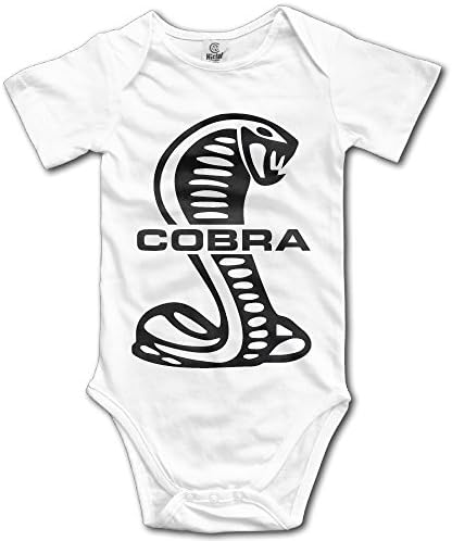 IdWAX Mustang Cobra Logo Baby Boys Girls Short Sleeve Onesies Bodysuit