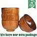 Wooden Salad Bowl/Rice Miso Soup Bowl/Rice Bowl/Decorative Bowl, 4.13-inch By 2.56-inch,set of 4