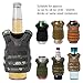 Lightbare Mini Tactical Vest Bottle Beer Vest Molle with Adjustable Straps, Beverage Holder for 12oz or 16oz Cans and Bottles, 7 Colors