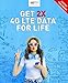 Net10 Samsung Galaxy Luna 4G LTE Prepaid Smartphone with Free $40 Airtime Bundle